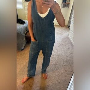 Denim blue overalls jumpsuit - like new! Size small